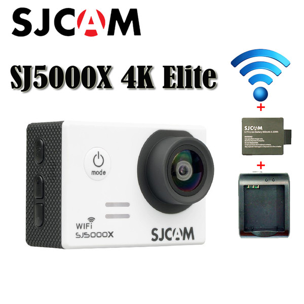 SJCAM SJ5000X 4K Elite Edition Wifi Sports action camera HD DV 2.0 LCD Diving 30m Waterproof Helmet Action Camera Free Shipping(White)