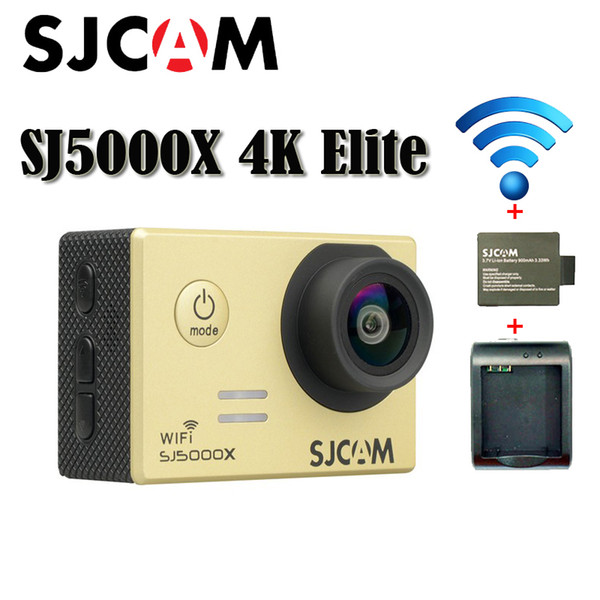 SJCAM SJ5000X 4K Elite Edition Wifi Sports action camera HD DV 2.0 LCD Diving 30m Waterproof Helmet Action Camera Free Shipping(Gold)