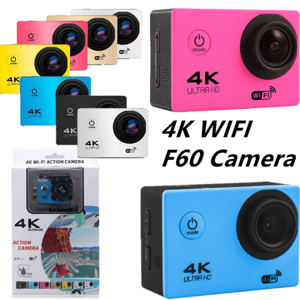 2018 Action camera F60 Video Camera 4K HD 1080P sport WiFi 2.0