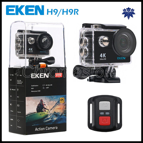 Original EKEN H9R 4K WiFi HDMI 1080P 2.0 LCD 170D Action Camera with Remote control waterproof Sport sports camera DV Free shipping