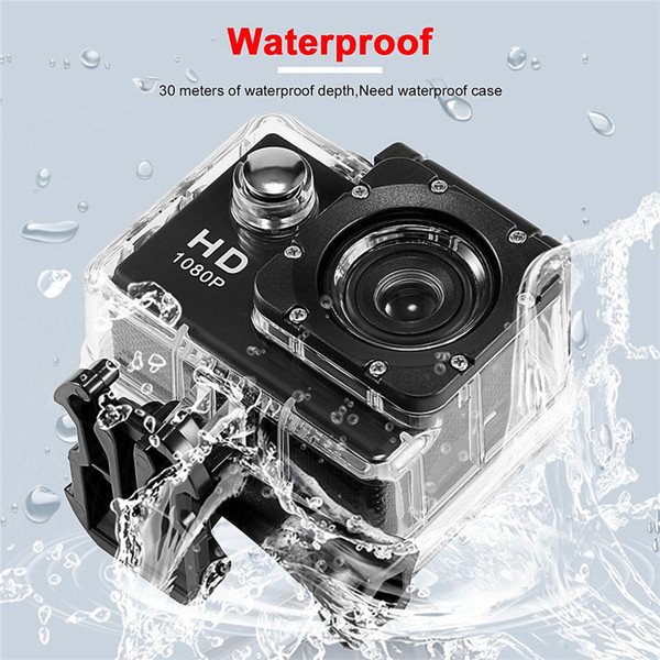 New International Mini Waterproof Sports Action Camera 1080P HD Camera Helmet Cam with retail box Free shipping