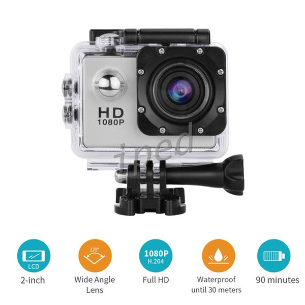 SJ4000 style A9 2 Inch LCD Screen 1080P Helmet Sports DV Video Car Cam DV Action Waterproof Underwater 30M Sports Camera Camcorder cheap