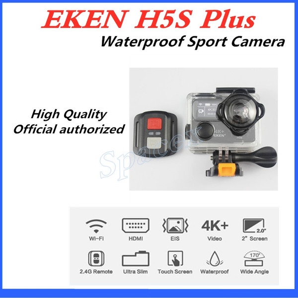 10pcs Original EKEN H5S plus Waterproof DV EIS Native 4K Ultra HD Sports Camera WIFI HDMI 170 Wide Angle 2.4G Remote