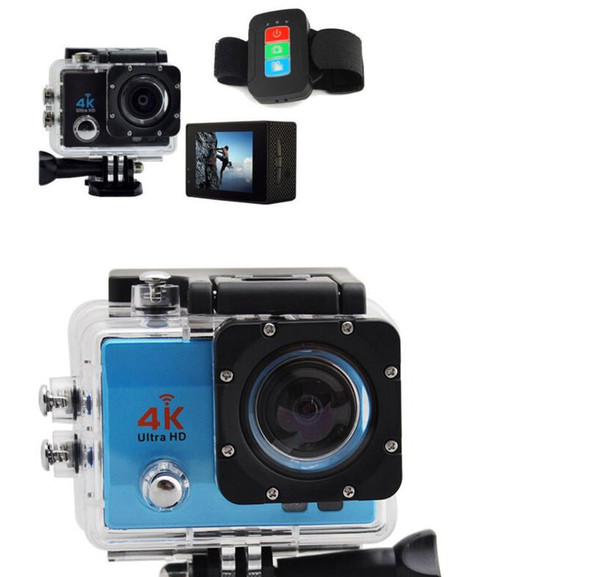 16PCS Action Cam 4k New 2016 Full HD Cam Action Camera Remote Control 4k Ultra HD Sport Camera Allwinner Q3H-1 Multicolor