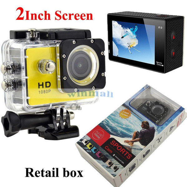 Cheapest Best Selling SJ4000 A9 Full HD 1080P Camera 12MP 30M Waterproof Sport Action Camera DV CAR DVR