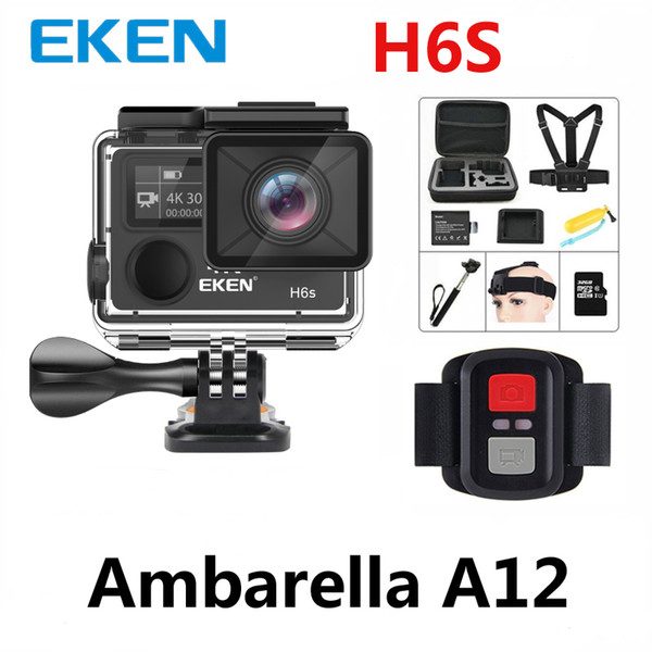 wholesale H6s Action wifi Camera 4k 30fps Ultra HD with Ambarella A12 chip inside 30m waterproof Go mini cam pro sport Camera EIS