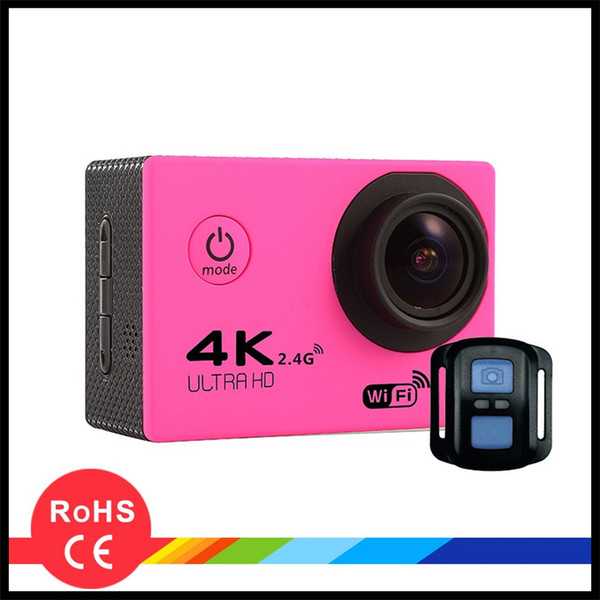 4K Action Camera F60R WIFI 2.4G Bluetooth Control 2.0 LCD HD 1080p 60fps Recorded of 30m Water-Resistant Shells DHL Free