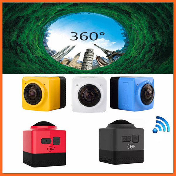 Cube 360 Sports Video Camera WIFI H.264 1280*1042 360 Degrees Panorama Camera DHL Free Shipping