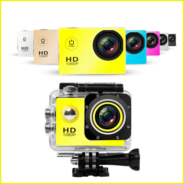 30Pcs 1080P Full HD Action Digital Sport Camera 2 Inch Screen Under Waterproof 30M DV Recording Mini Sking Bicycle Photo Video Cam