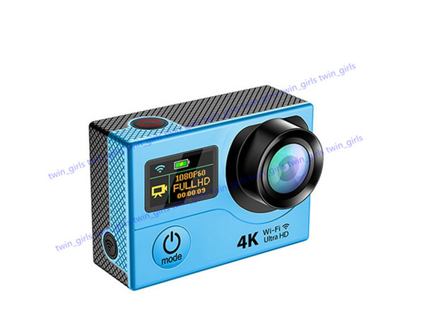 New H3R H3 Ultra 4K HD 2 inch 170° HDMI WIFI Action Cameras Dual Screen Waterproof Sport Camera + Remote Control DV DVR Helmet Camcorder DHL