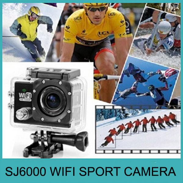 SJ6000 WIFI Sport Action Video Camera FHD 1080P 12MP 2inch Mini Camcorder Car Recorder 30M Waterproof Hot Sell DHL EMS Free Shipping