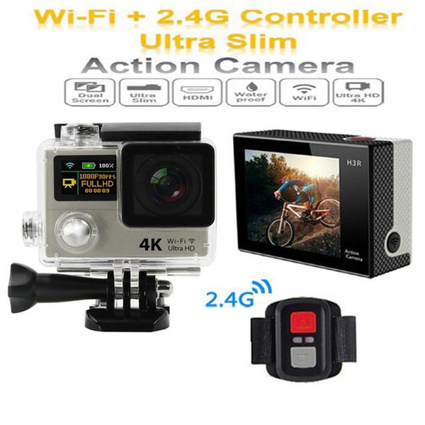 32GB memory Built-in WiFi/remote control Waterproof 30M Dual Screen 2.0+0.95 inch 4K 25fps/ 2.7K 30fps/ 1080P 60fps HD Sports Camera DV24