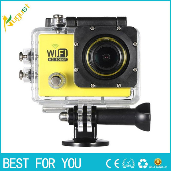 Full HD Wifi Action Sports Camera DV Cam 2.0inch LCD 12MP 1080P 30FPS 140 Degree Wide Lens Waterproof for Car DVR FPV PC Camera Diving Bicyc