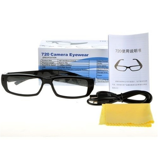 720P HD Mini Glasses Mini Life-style Camera Glasses Eyewear DVR Video Recorder Cam