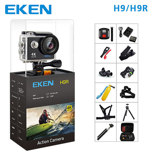 EKEN H9 Action Sport Camera H9R wifi Ultra HD Mini Cam 4K/25FPS 1080p/60fps 720P/120FPS underwater Waterproof Video Sports Camera