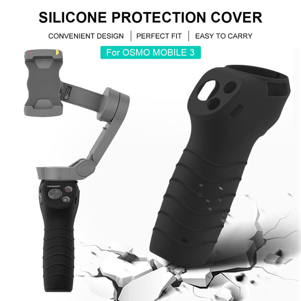 For Osmo Mobile 3 Silicone Handle Case Anti-Slip Dustproof Sweatproof Handheld Sleeve For Dji Osmo Mobile 3 Accessories