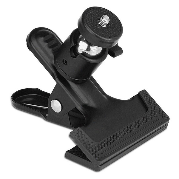 Clip Clamp Holder Mount with Universal Metal Standard Ball Head 1/4 Screw for Camera Flash Holder Bracket for Photography