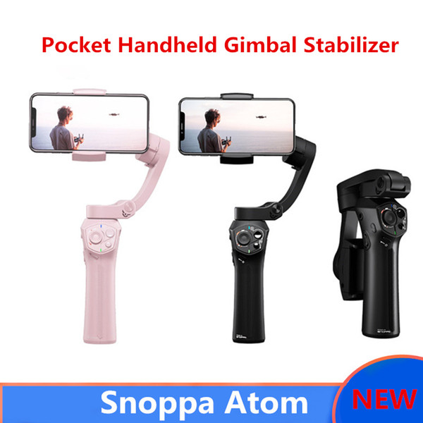 Snoppa Atom Foldable Pocket Sized 3 Axis Smartphone Handheld Gimbal Stabilizer for GoPro Smartphones Wireless Charging PK H4 S5 Phone Gimbal