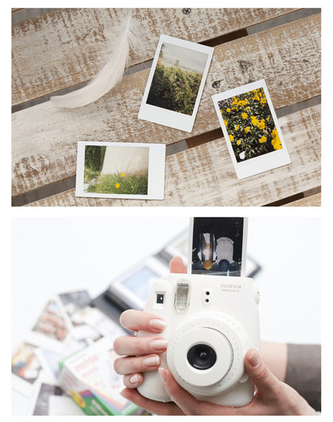 White Films For Mini 90 8 25 7S 50s Polaroid Instant Camera Fuji Instax Mini Film White Edge Cameras Papers Accessories 10pcs/set