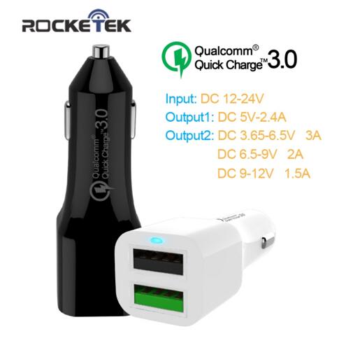 Newest Dual USB Quick Charger 3.0 QC 3.0 5V 9V 12V usb Car Charger Fast Charger Mobile Phone Travel Adapter car-charger