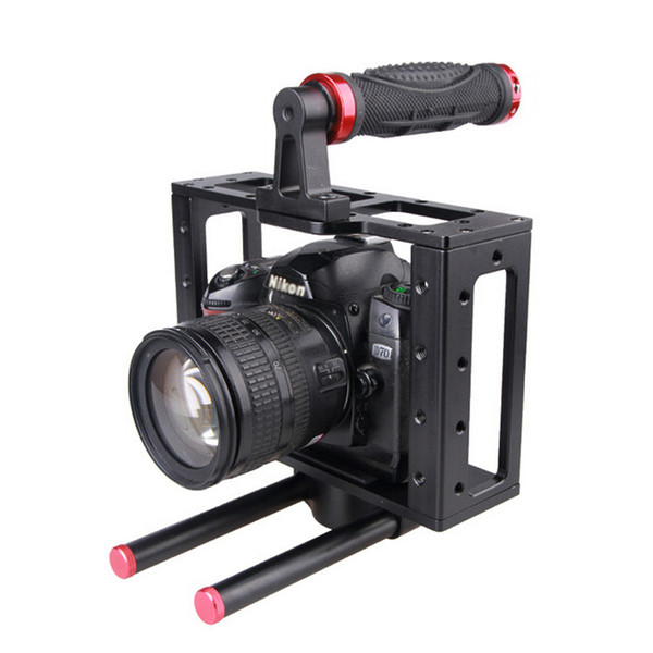 DSLR Camera Cage Top Handle 15MM Rod System For Video Camera Canon 5D MARKII III 7D 60D 550D Nikon Sony