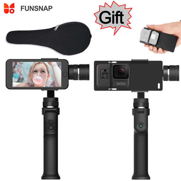 Funsnap Capture 3-axis Phone Handle Gimbal Stabilizer steadicam for Smartphone iPhone X 8 VS Zhiyun Smooth 4 Feiyu Vimble 2