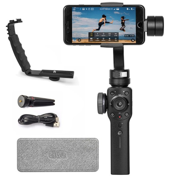 Zhiyun Official Smooth 4 Handheld Gimbal 3-Axis Portable Gimbal Stabilizer for Smartphone like iPhone Sumsung Vlogger Must-have