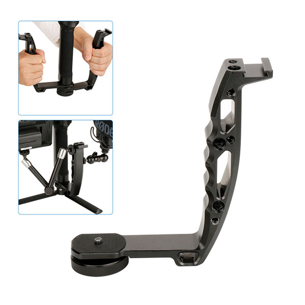 AgimbalGear Handle Mount Gimbal Bracket TransMount for Dji Osmo Mobile 2 Ronin S Mini Dual Grip for Monitor LED Light Microphone