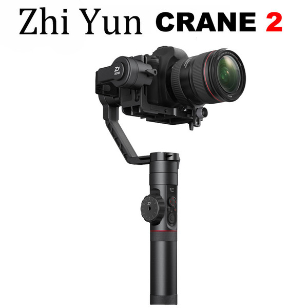 In Stock ! Zhiyun Crane 2 3-Axis Gyro Stabilizer Handheld Gimbal with Real Time Follow Focus Control 3.2KG for DSRL Camera