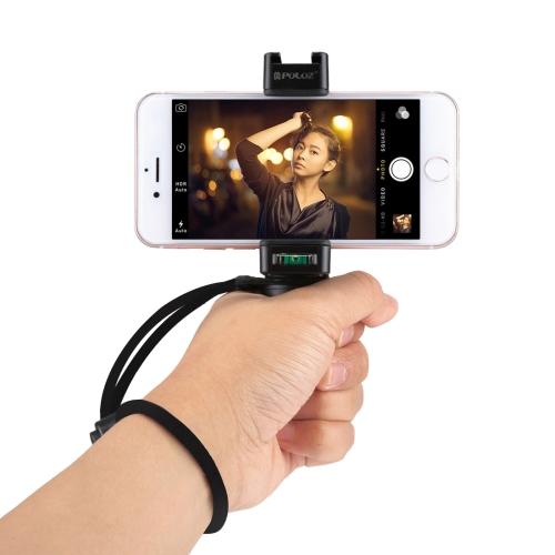 PULUZ Handheld Grip Rig Stabilizer ABS Tripod Adapter Mount with Cold Shoe Base & Wrist Strap protable