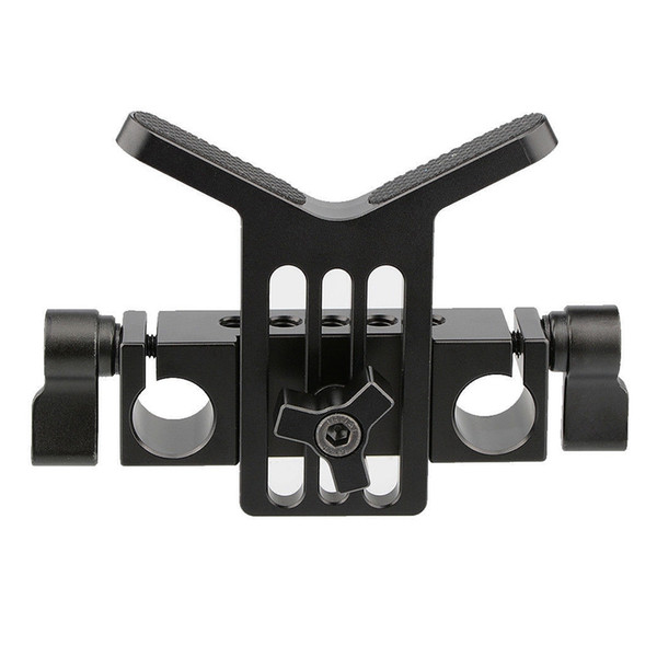 Lens Support Bracket 15Mm Rod Clamp Clip Rail Block M5 Hole For Dslr