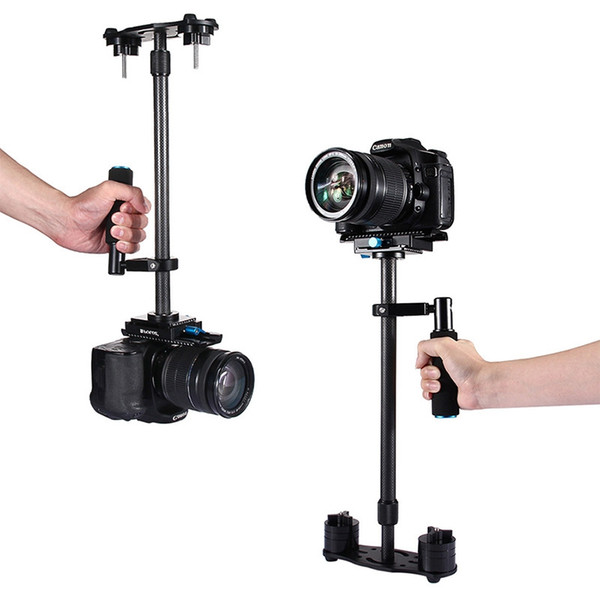 PULUZ 38.5-61cm Carbon Fiber Handheld Stabilizer for DSLR & DV Digital Video & Cameras Mini Video Stabilizer