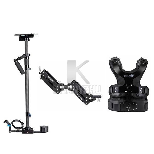 Free DHL Wondlan Professional LEOPARD III Dual Arm Steadycam Handheld Stabilizer + Vest Kit for DSLR Camera Canon Nikon Sony