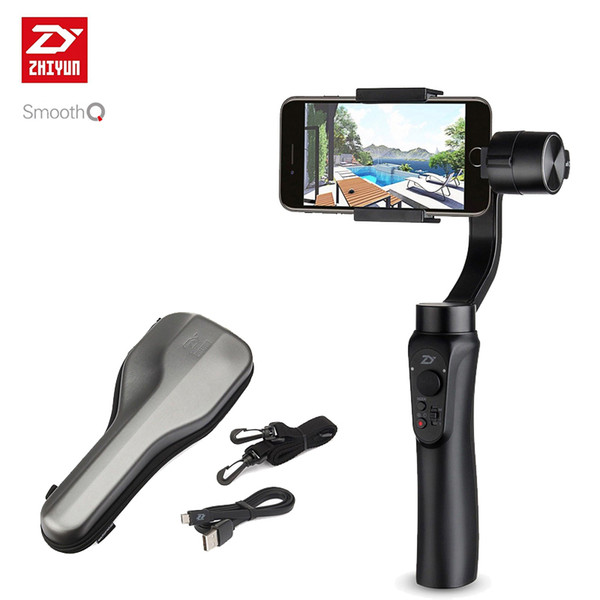 ZHIYUN Smooth Q smartphone Handheld 3 Axis gimbal stabilizer action camera selfie phone steadicam for iphone Sumsung SJCAM