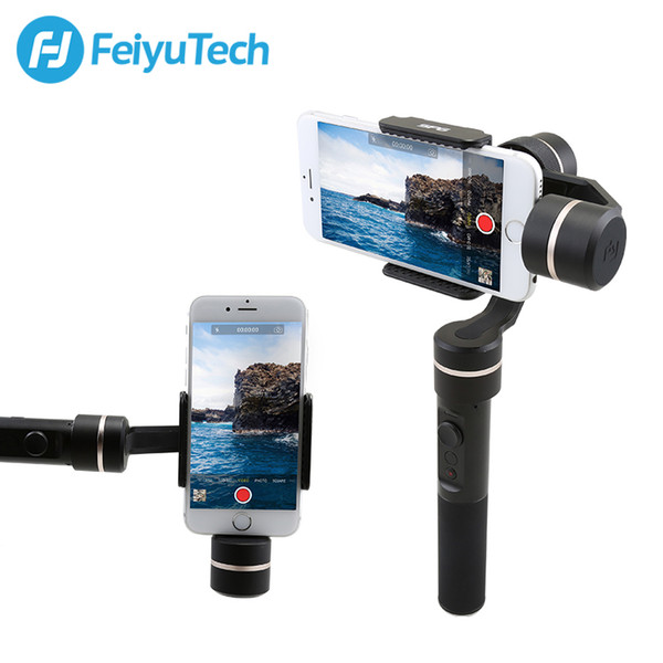 FeiyuTech SPG Gimbal 3-Axis Splash Proof Handheld Gimbal Stabilizer for iPhone X 8 7 6 Plus Smartphone Gopro Action Camera