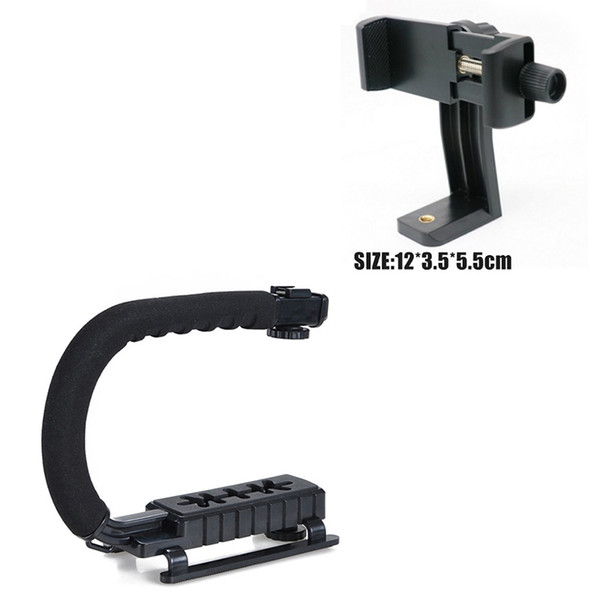 DV Hand Held C-Shaped Shooting Video Stabilizer Hand-held Low Frame Flash Stands Stabilizer