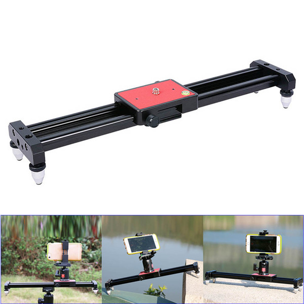 40cm Portable Mini Video Slider Stabilizer Compact Dolly Rail Youtube Vloging Gear Travel DSLR DV Camera Damping Track GDeals