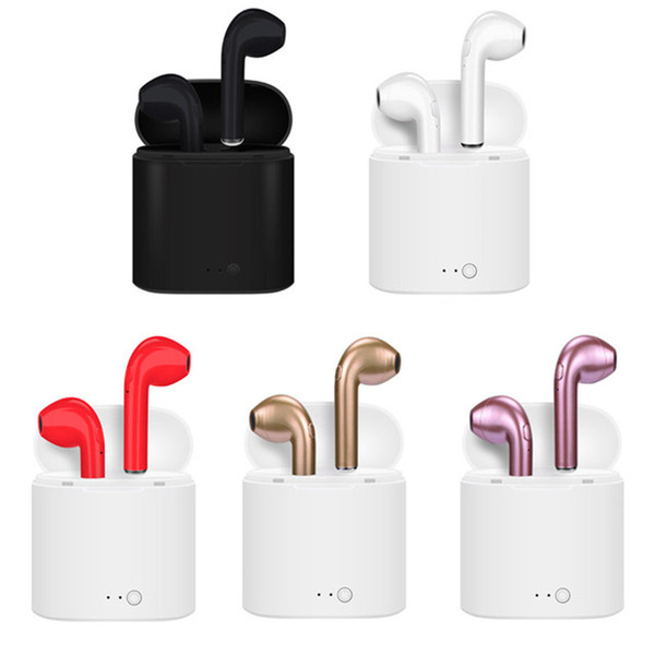 Bluetooth Headphones I7 I7S TWS Twins Earbuds Mini Wireless Earphones Headset with Mic Stereo V4.2 for phone Android with retail Package