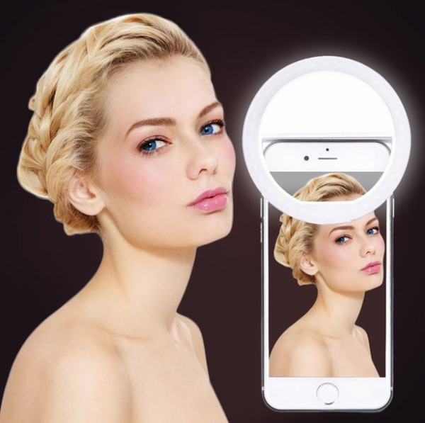 Lightdow Selfie Ring Light Clip-on Cellphone Ring Light 36 LED Fill-in Lighting Girl Makeup Lights For iPhone X 8 8P Xiaomi Samsung Huawei