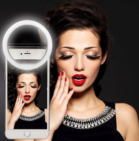 Hot selling LED Selfie Ring Light For iPhone For Xiaomi For Samsung Huawei Portable Flash Camera Phone Case Cover Photography Enhancing