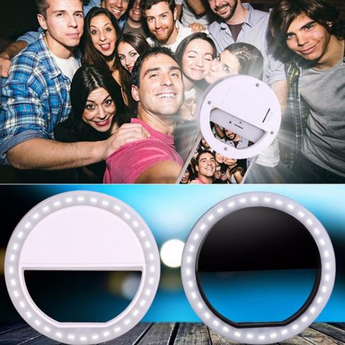 2018Hot selling LED Selfie Ring Light For iPhone For Xiaomi For Samsung Huawei Portable Flash Camera Phone Case Cover Photography Enhancing