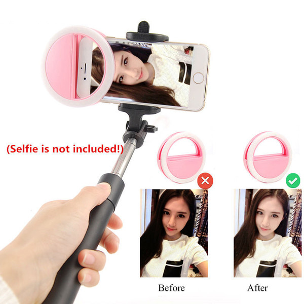 Selfie Flash Led Light Lamp cell Phone Led Selfie Lamp Ring Flash For phone 4 colors