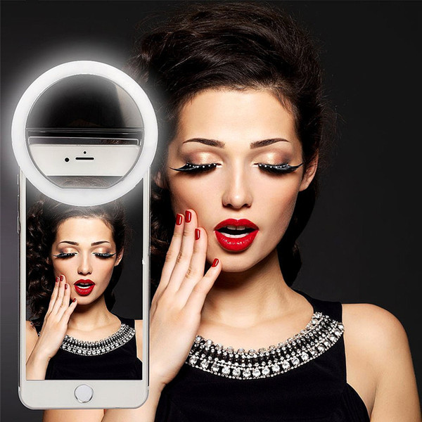 Selfie Ring Light Selfie Flash LED Flash Selfie Sticks Fill Light Camera Photography Led Clip for iPhone Samsung Smartphone