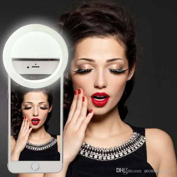 Luxury Universal LED Flash Light Up Selfie Luminous Phone Ring For iPhone 7 6 6S Plus LG Samsung For Xiaomi Huawei Lenovo Oneplus