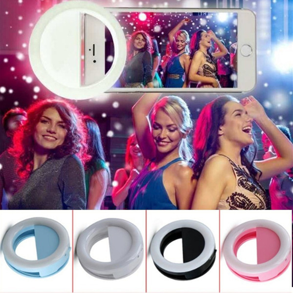 Selfie Portable Flash Led Camera Phone Photography Ring Light Enhancing Photography LED Ring Selfie Light for Smartphone iPhone