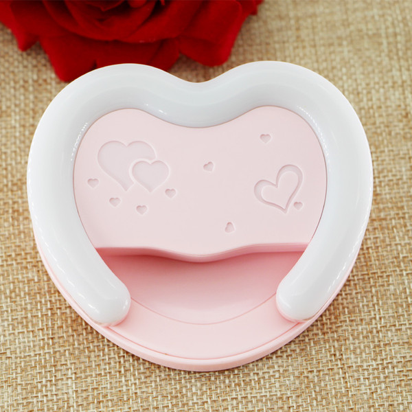 Heart Shape LED Selfie Ring Light with Make Up Mirror for Girls Birthday Gift and Christmas Gift