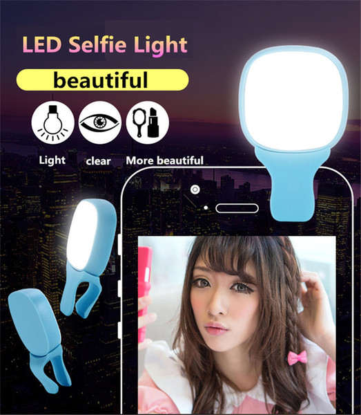 Free DHL Porable Mini Selfie Ring Light Enhancing Photography Portable Battery Camera Phone Photography for iPhone 7 8 Plus X samsung