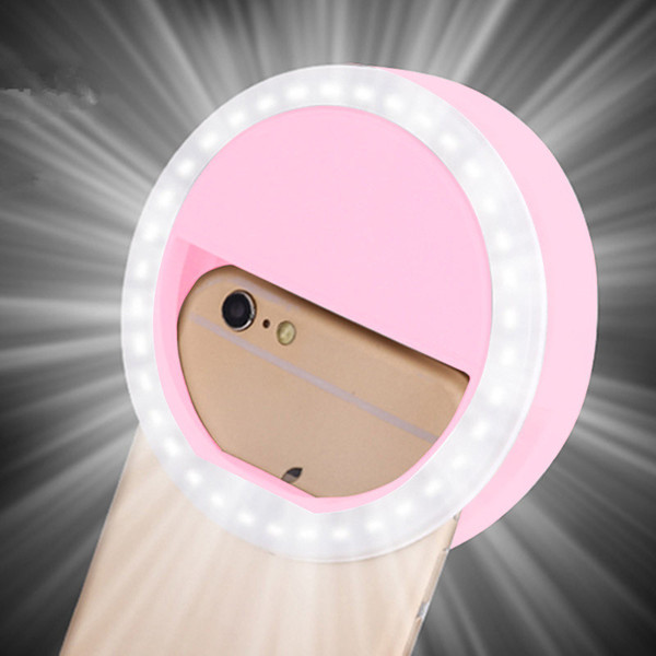 LED Flash Selfie Ring Light Selfie Flash LED Light Selfie Sticks 3-level Adjustable Brightness Led Clip for iPhone Samsung Smartphone