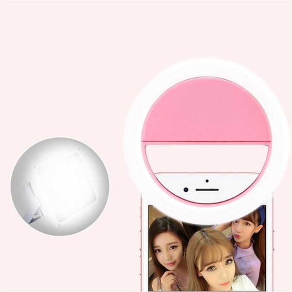 Hote Rechargeable Portable Universal Selfie Ring Flash Led Light Lamp Mobile Phone Led Selfie Lamp Ring Flash For iphone For Samsung