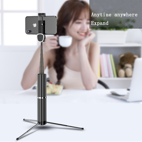 Fashion Selfie Monopods Concealed Selfie Stick Bluetooth Photograph Holder Zinc Alloy Selfie Stick Artifact Vertical Travel supplies